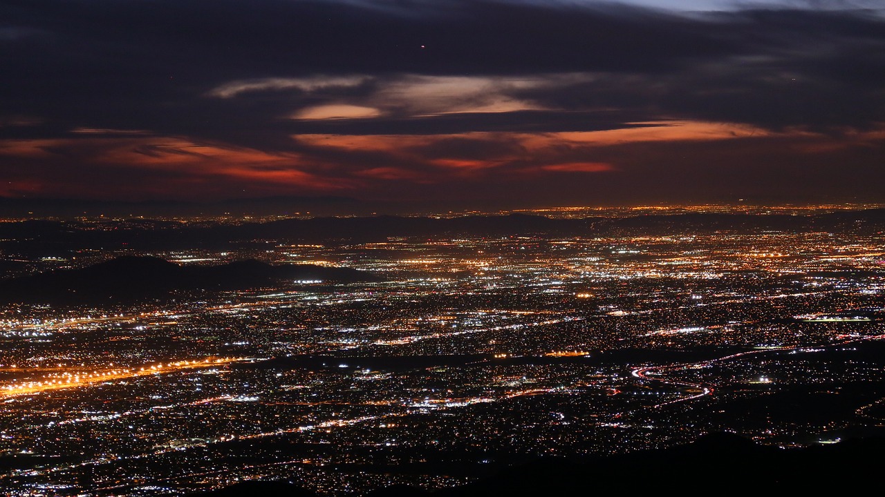 This is an overhead shot of the Inland Empire in California